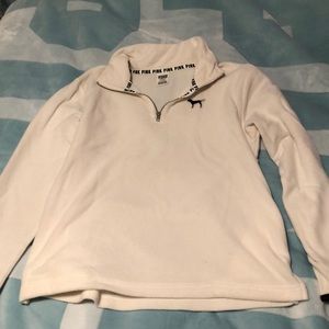 Victorias Secret Pink thin Sherpa quarter zip